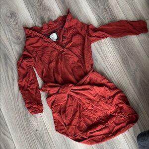 Maeve Red Long Sleeve Dress